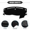 Dashboard Cover Compatible for Dodge Dart 2013-2016, Nonslip Polyester Black Dash Cover Mat Dash Board Protector Cover