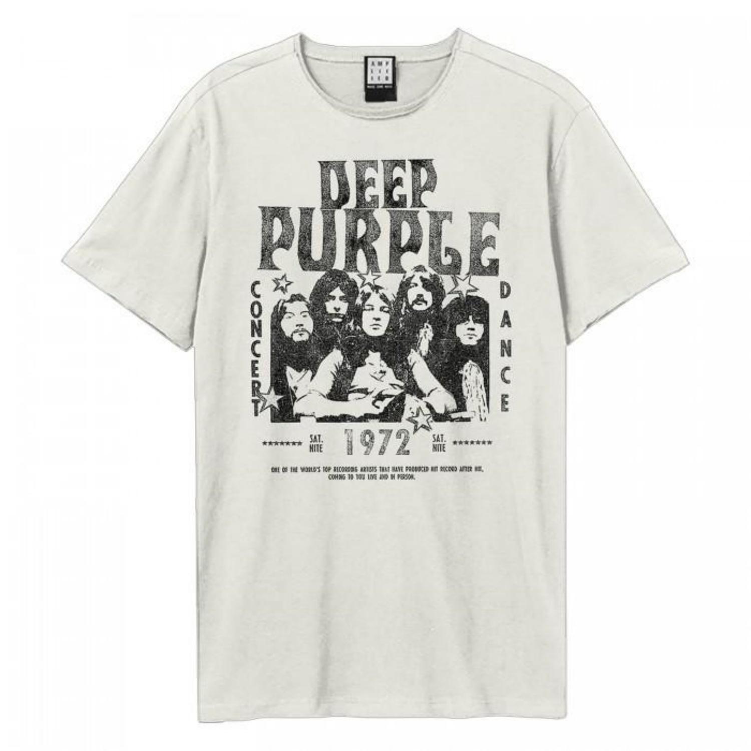 Amplified Unisex Adult 1972 Deep Purple T-Shirt S