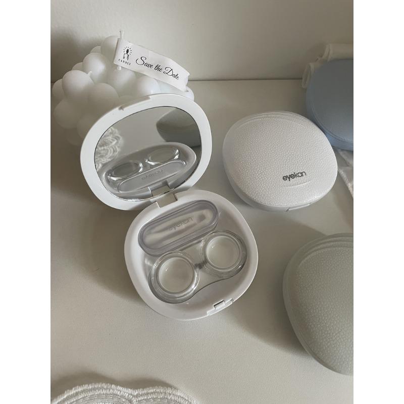 Candy enfärgad kontaktlinsfodral Plastfärgad kontaktlinslåda Bärbar kontaktlinsförvaringslåda Mini Care Box