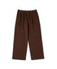 URBANAGE Corduroy Single-Pleat Wide Elastic Pants_Brown
