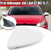 Left Driver Side Rear View Mirror Cover Cap White For 2015-2021 VW Golf GTI MK7