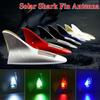 Car Roof Solar Shark Fin Antenna Rear-end LED Flash Lights Car Decorative Light Warning Flash Lamp