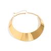 Punk Vintage Goldfarbe Metall Torques Choker Halskette für Frauen Übertriebene Breite Kragen Halskette Steampunk Schmuck Zubehör