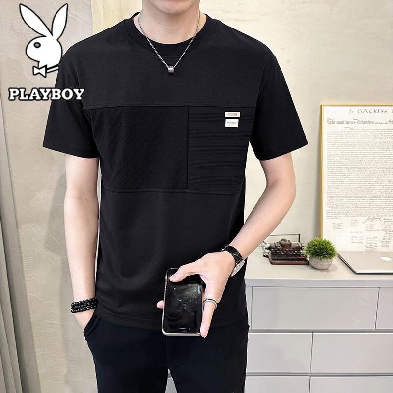 PLAYBOY Men s Short Sleeve T-shirt 3XL чёрный