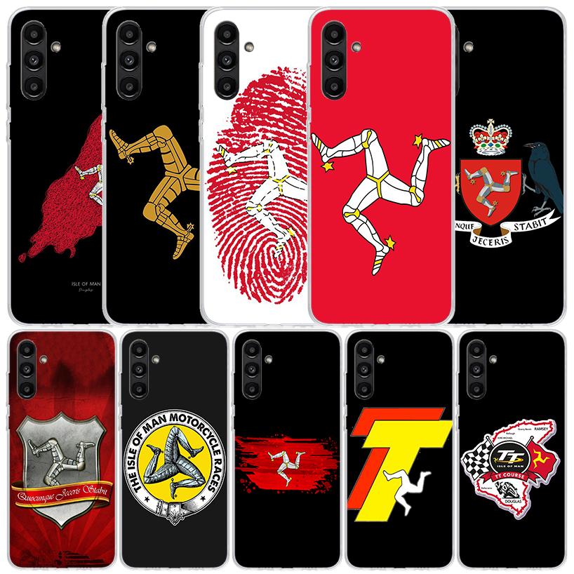 Isle of Man Coat of Arms Cover for Samsung Galaxy A17 A37 A57 A16 A26 A36 A56 A15 A14 A55 Phone Case A13 A53 A25 A35 A24 A34 A23
