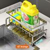 Kitchen Sponge Holder Home plastics Sink Drain Rack Soap Drainer Towel Rack Shelf Organizer bathroom Storage Accessories