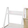 3-Tier Kids Bookshelf, Toy Storage Organizer for Toddler, Book Shelf for Kids Rooms with Sling Book Rack and Storage Bag, Kids Storage Book Shelves