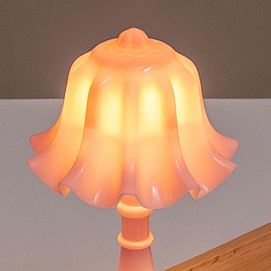 Night Light Mini Flower Shape Soft Glow Warm Light Desk Lamp with Adjustable Brightness Touch Control Portable Table Lamp