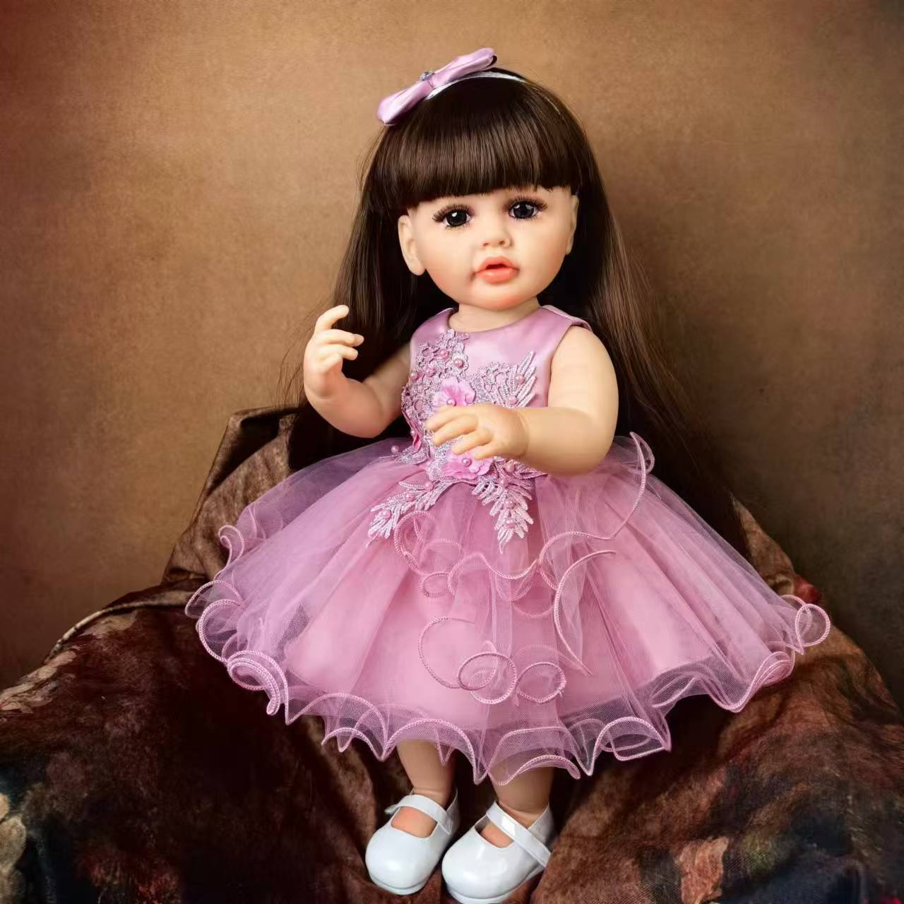 

KEIUMI реалистичные куклы-реборн принцессы 55 см, тело девочки из силикона и винила, милая кукла-новорожденная Bebe, детский подарок на день рождения XAMS на Пасху 22 inch about 55 cm