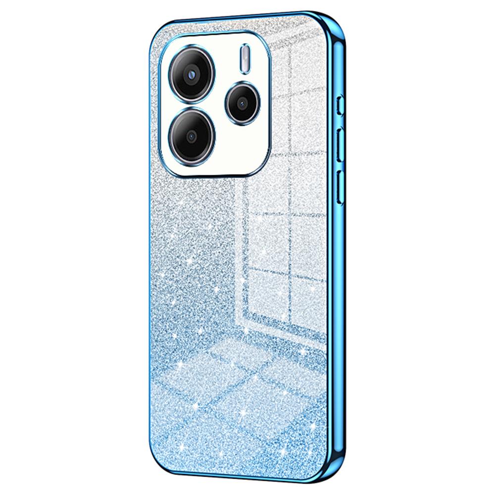 Pentru Xiaomi Redmi Note 14 4G (163,25 mm) Husă Telefon TPU cu Sclipici Gradient Galvanizat