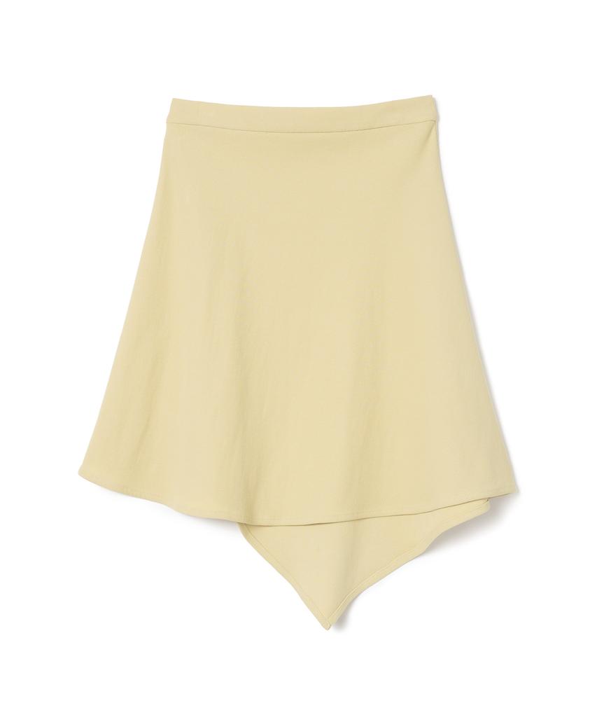 Milo Woman Ribbed Button Mini Skirt [Lemon Yellow]