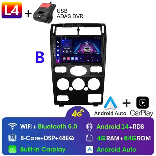 2din Android14 Car Radio Multimedia Carplay Auto GPS Navigation For Ford Mondeo Mondeo 3 2000 2001 2002 2003 2004 2005 2006-2007