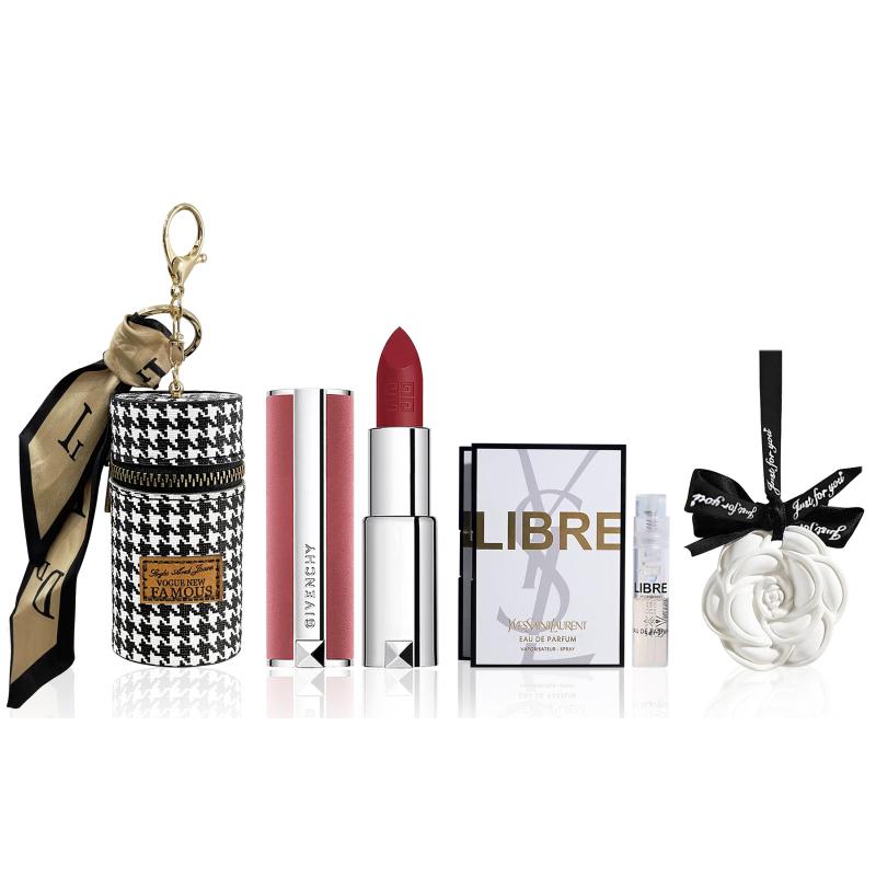 SAINT LAURENT Тисненый Квадратный Тюбик Набор Образцов Помада Парфюм Ароматерапия Подарочные Наборы Блеск Натуральный Наборы Образцов