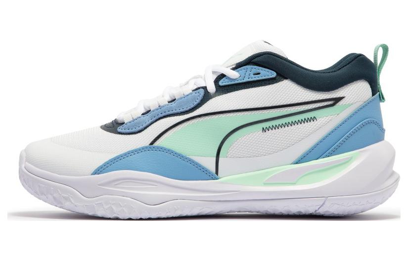 PUMA Playmaker Pro  White Blue Green  377572-14 42.5