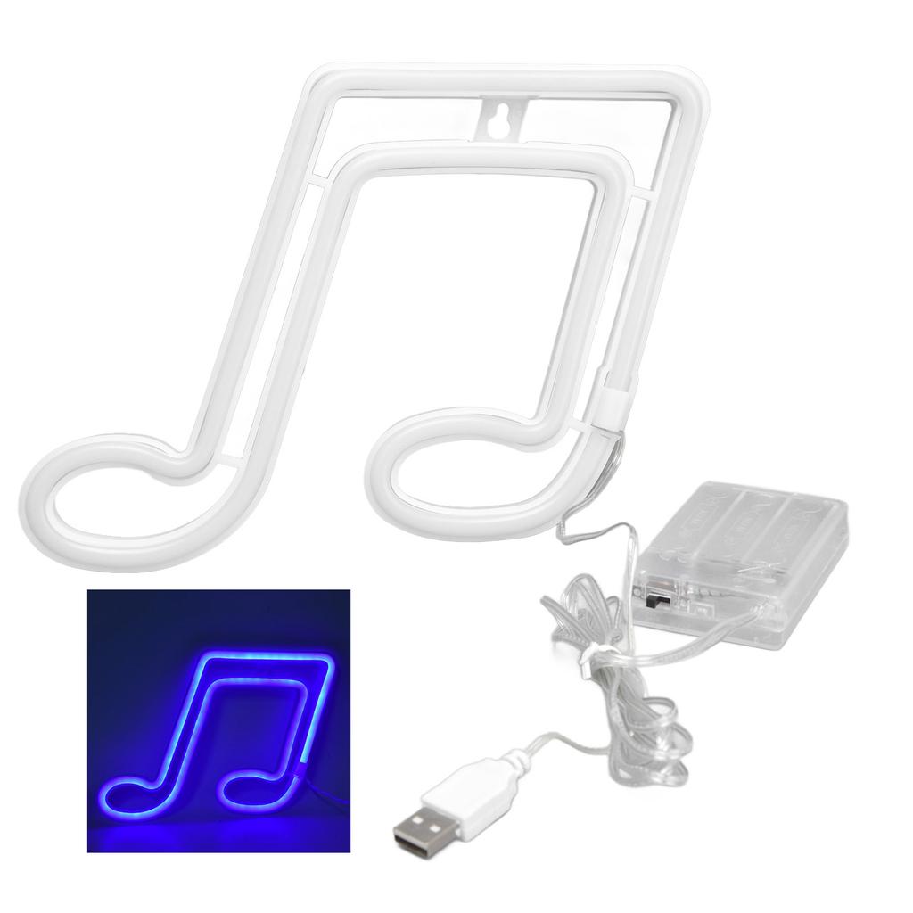 LED Neon Light Music Note Neon Night Light Concert Wall Lamp Party Wall Hanging Neon Lamp