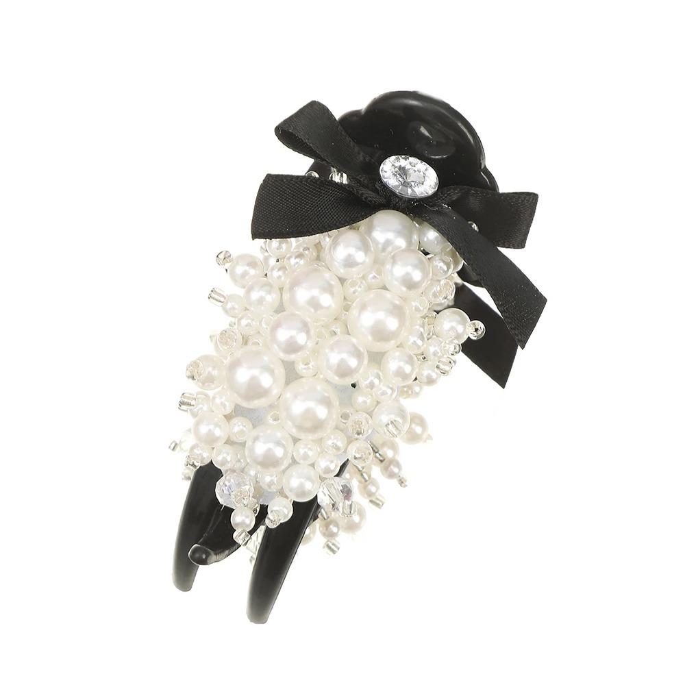 

1Pcs Elegant Hair Combs Pearl Bow Women Hairpins Durable Wedding Bowknot Hair Accessories