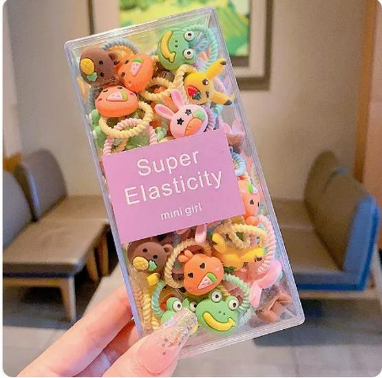 Child-Friendly Baby Hair Tie - Small, High Elasticity Rubber Band for Little Girls