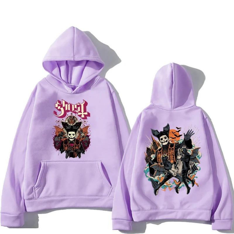 Ghost Music Band Autumn Winter Printed Men's Hoodie Brand Hoody Y2K Clothes Vintage Fashion Casual Unisex Long Sleeve Pullovers