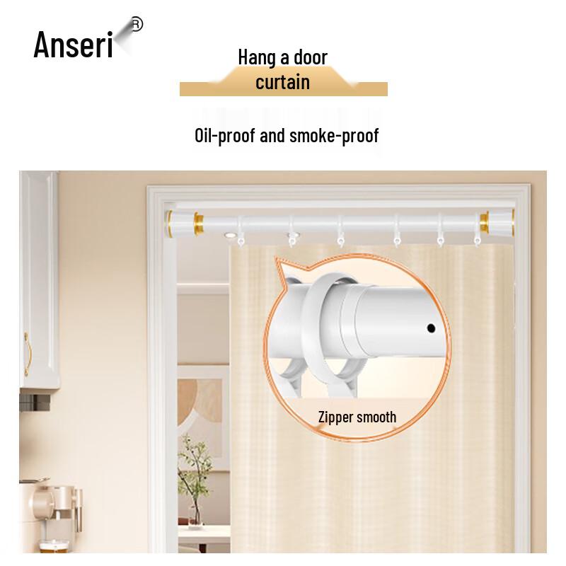 Ansell No-Drill Telescopic Curtain Rod