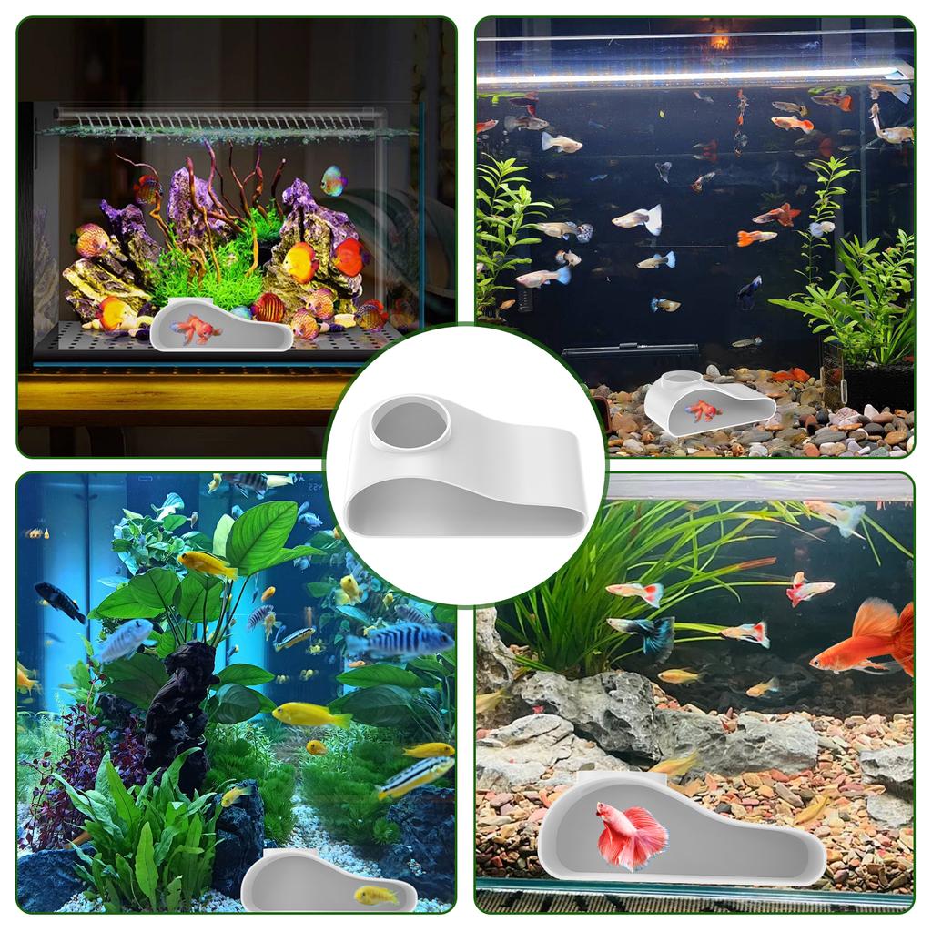 Unique Aquarium Cave Reusable Plastic Aquarium Underground Tunnel Cave with Single Hole Design for Fish Tank Decoration Breeding