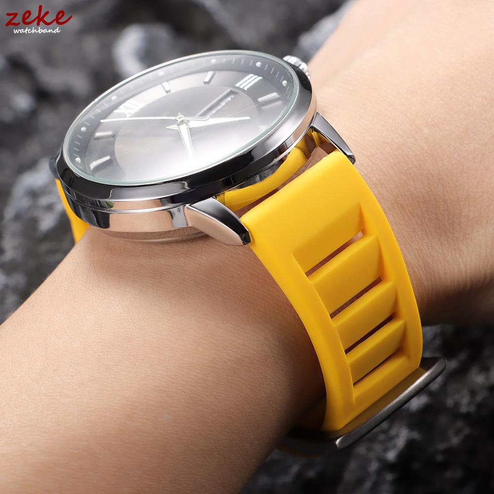 Weiches Silikon Uhrenarmband Schnellverschluss 20mm 22mm Uhrenarmbänder Sport Wasserdicht Armband für Richard Mille Tauchen Gummiarmband Gürtel