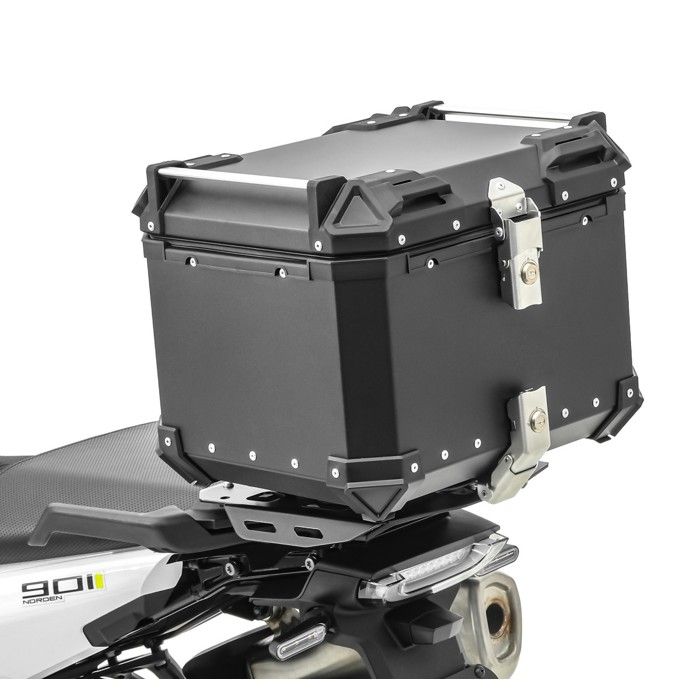 Set Top Case + Support - Husqvarna Norden 901 21-25 - Aluminium durable - 45 litres - Fixation rapide