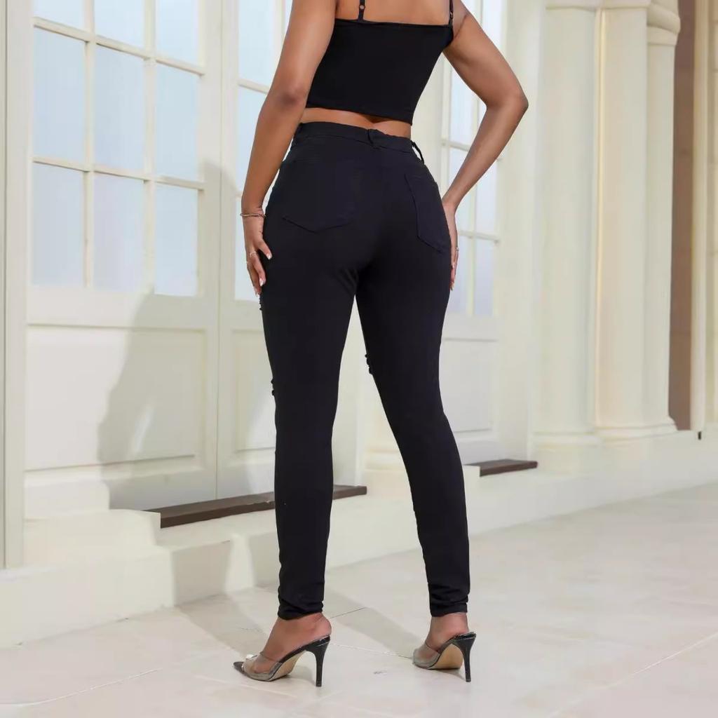 Skinny Ripped Jeans for Women High Waisted Stretch Butt Lifting Jeans Slim Fit Denim Pants Jeggings Jeans