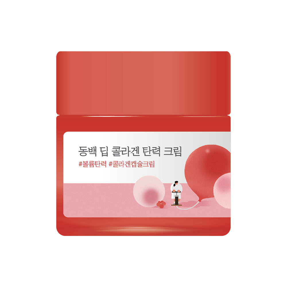 Round Lab Camellia Deep Collagen Firming Cream 50ml PDRN & Collagen Anti-Aging Moisturizer
