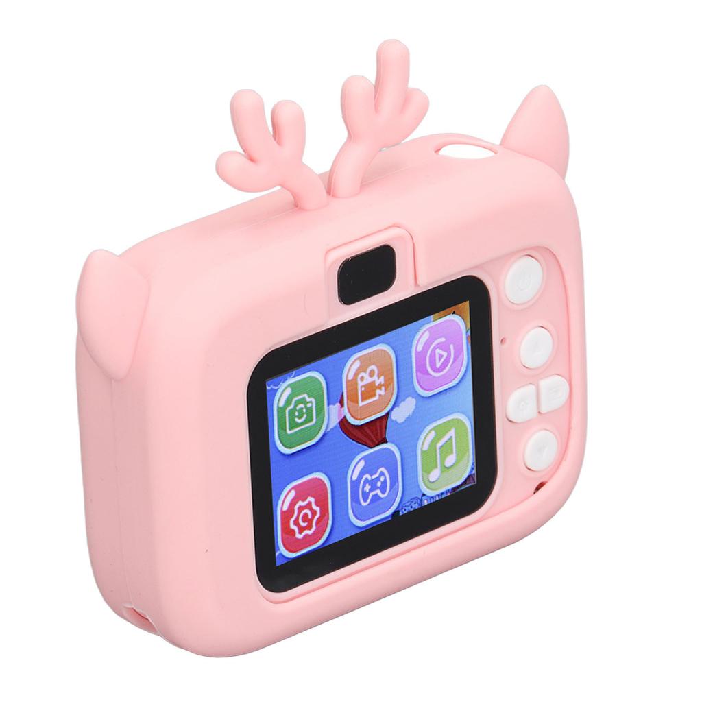2in Children Camera 20MP HD Video Photograph Kids Digital Camera Built In Battery USB Charging Pink