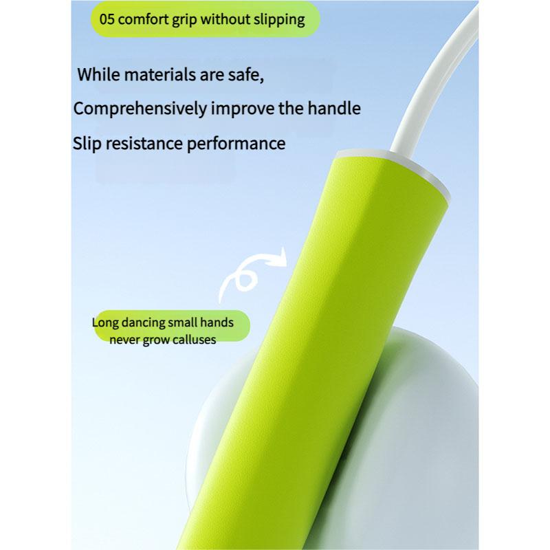 Student Tangle-Free Jump Rope Silicone Handle Speed Rope with Smooth Bearings for Sports Training, Fitness Sports, School Pe Classes