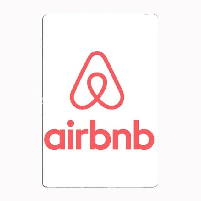 Винтажный логотип Airbnb, металлическая табличка, плакат, забавная жестяная вывеска для кинотеатра, гостиной, кухни, спальни, кафе, бара, паба, настенный декор 20x30cm