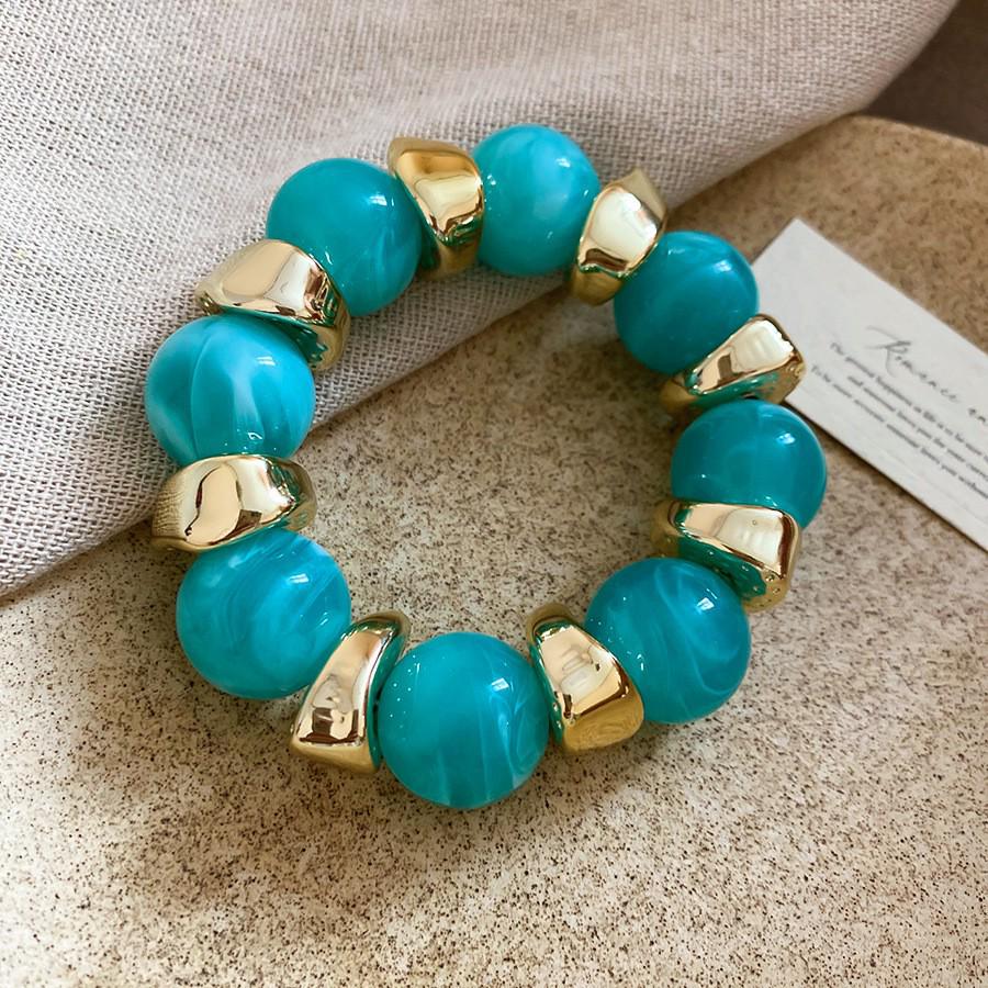 Irregular Round Shell Retro Court Style Bracelet - Light Luxury & High-End Women's Jewelry