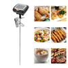 Probe   Thermometer, Stainless Steel LCD Display Kitchen Thermometer with Pot Clip for Cooking Baking