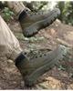 Men's Mid-High Top Outdoor Tactical Boots - Wear-Resistant, Fashionable Climbing and Hiking Shoes, Large Sizes Available