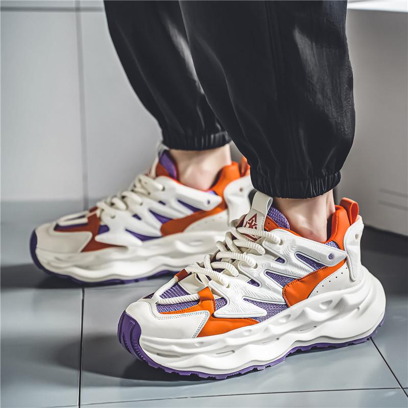Fashion Designer Men's Casual Sneakers Original Spring/Autumn Chunky Shoes Men Running Trainers Breathable Platform Hip Hop Shoes Men