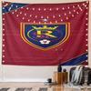 "Red and Blue Crest with Crown Design" Pattern Wall Hanging Tapestry Decorative Tapestry Home Decor for Bedroom and Living Room
