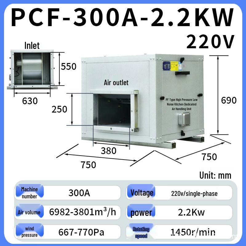 Industrial Centrifugal Kitchen Exhaust Fan 380V/220V for Oil Fume Extraction