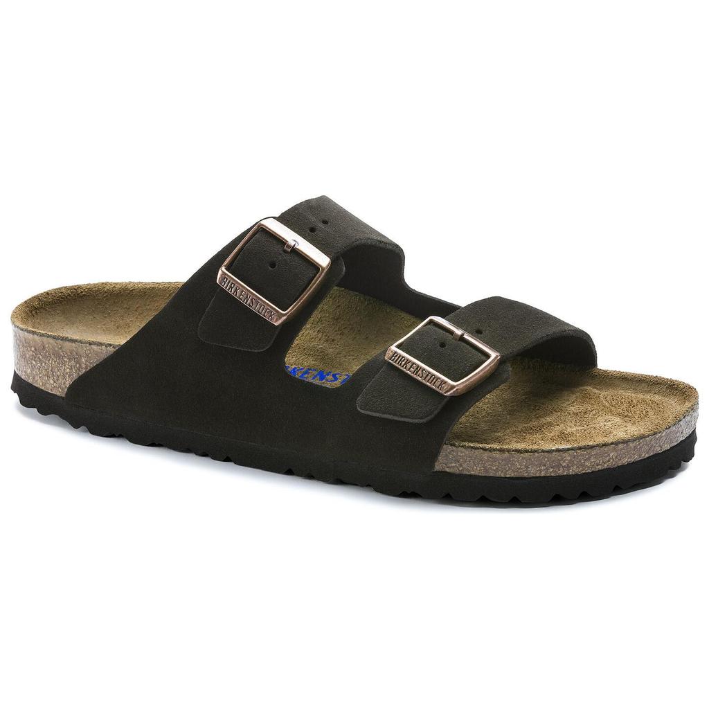 Birkenstock Arizona Abrasion Resistant Slide Slippers Unisex Mocha Regular Loose Fit 0951311
