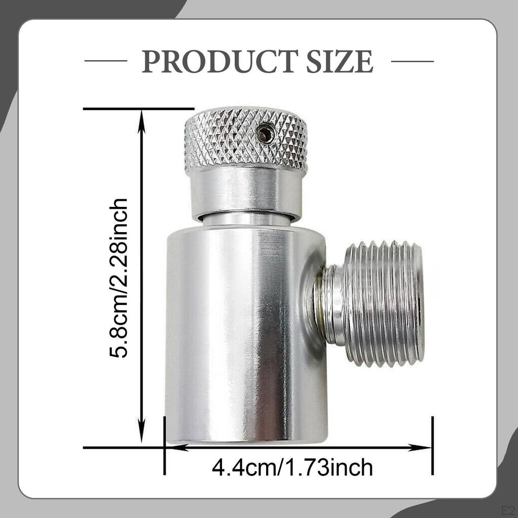 CO2 Cylinder Adapter Connector Compact Simple to Install Maker Accessory Refill