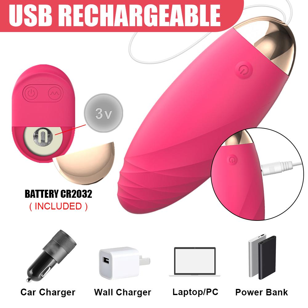 Bullet Vibrators For Women Nipple Clitoris Stimulator Remote Control Wireless Jump Egg 10 Modes Sex Toys Female Masturbator