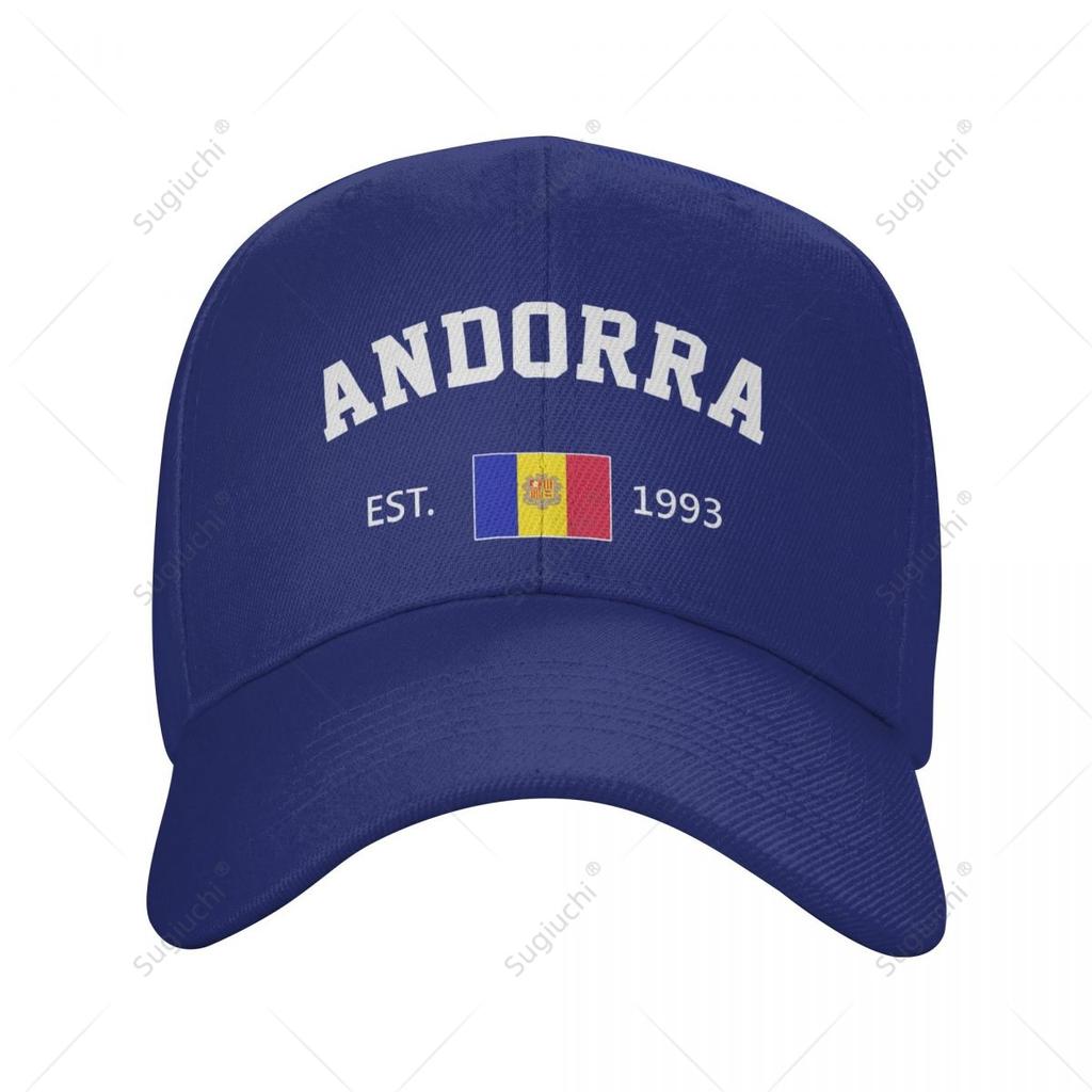 Unisex Baseball Cap Andorra EST Independence Day Wild Sun Shade Peaked Adjustable Outdoor Caps for Unisex Women
