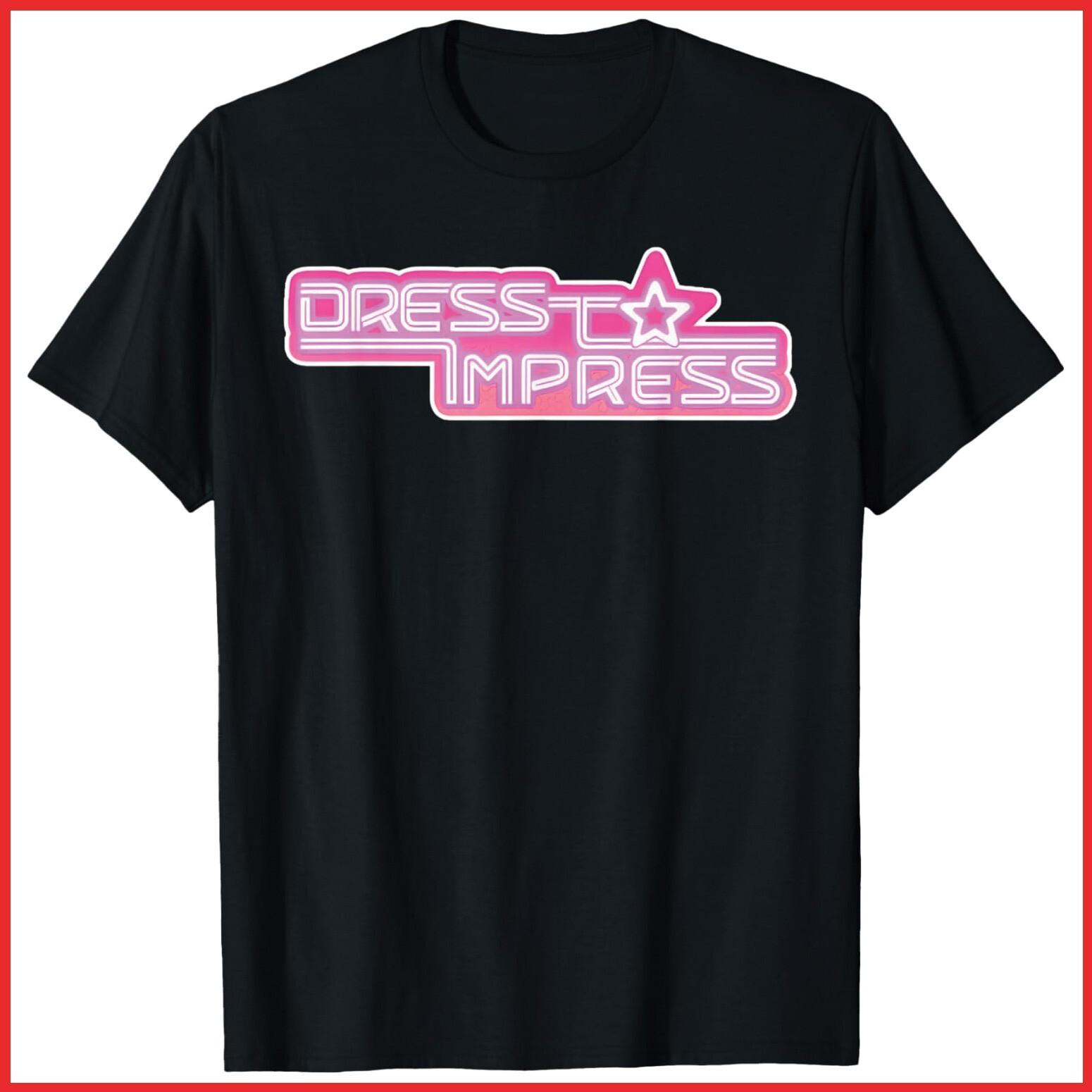 Dress To Impress Roblox Gaming Black Cotton T-Shirt S-5XL XXL
