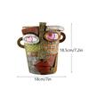 Resin Abstract Art Painted Flower Pot Colorful Figures Facial Sculptures Human Face Flower Pots Maya Statue Home Decoration