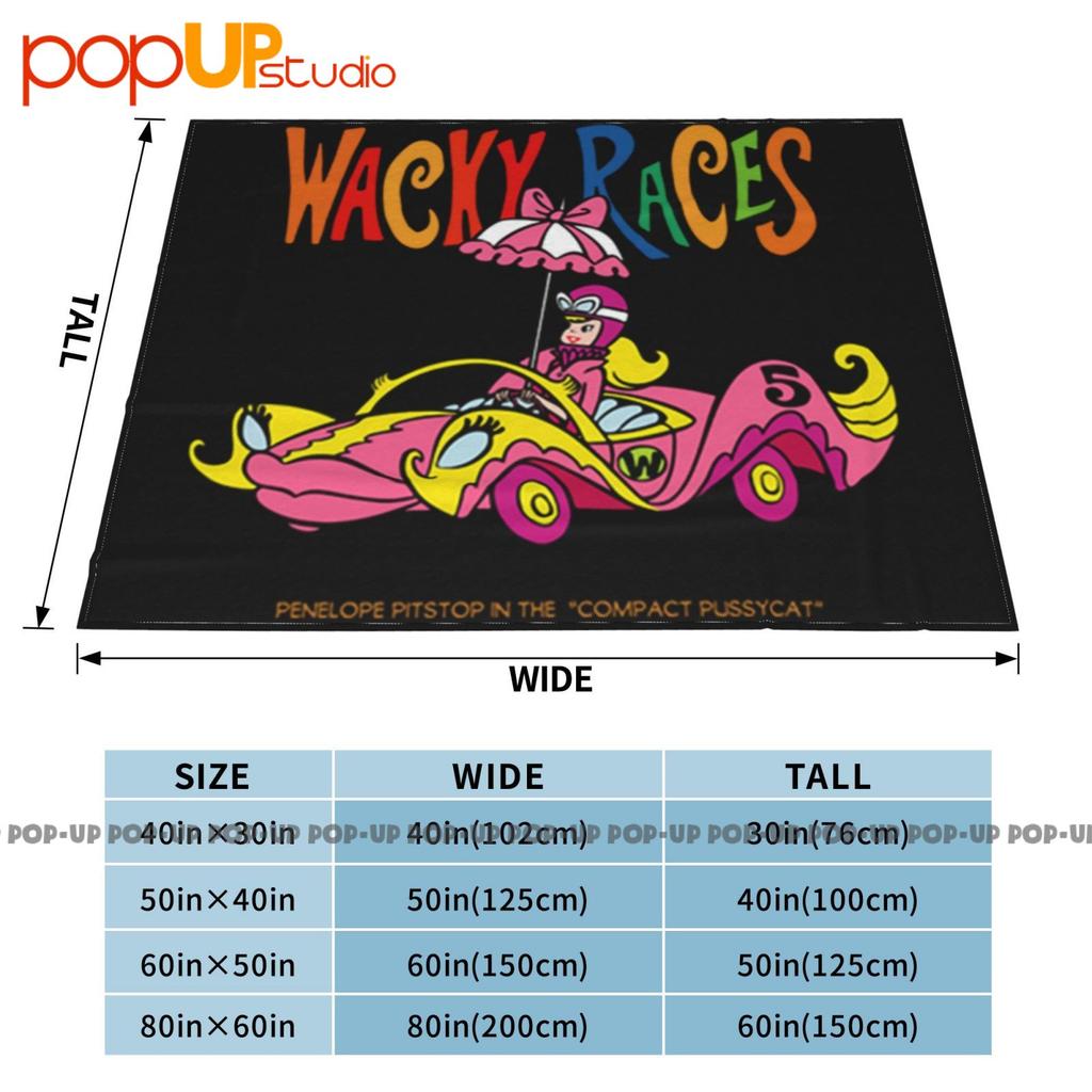 Wacky Races Cartoon Penelope Ultra-Soft Blanket Quilt Winter Sofa Cover Bed Covers