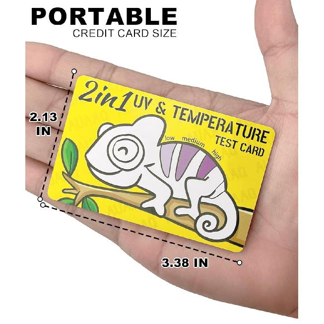 2-in-1 Reptile UV Light Meter Detector Sensor Tester to Detect The UVA/UVB Intensity Emitted by Reptile UVA UVB Lamp, Thermometer to Measure The