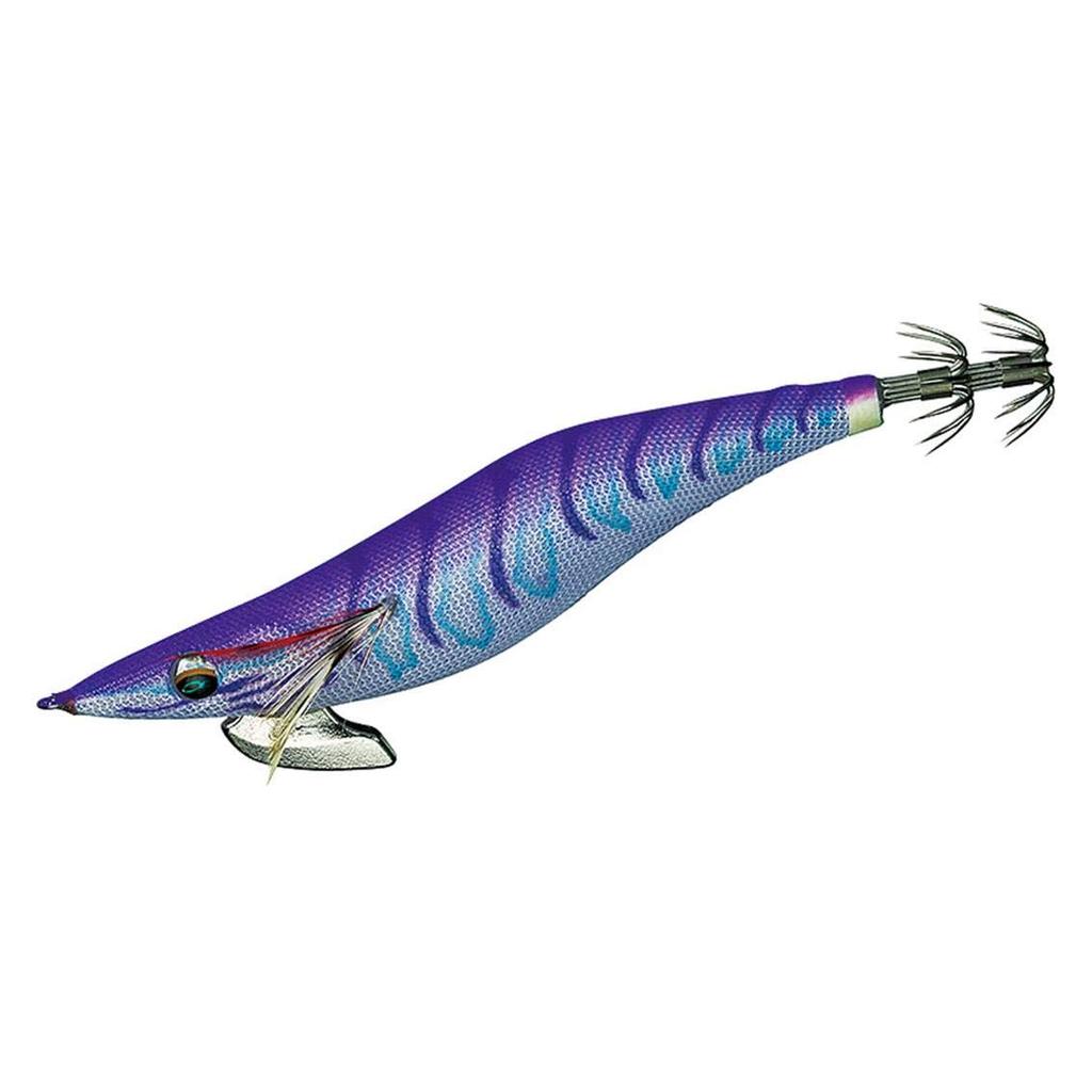 Daiwa Emeraldas Rattle Type S Egi Lure with 3.0 Chameleon-Eggplant-Shrimp