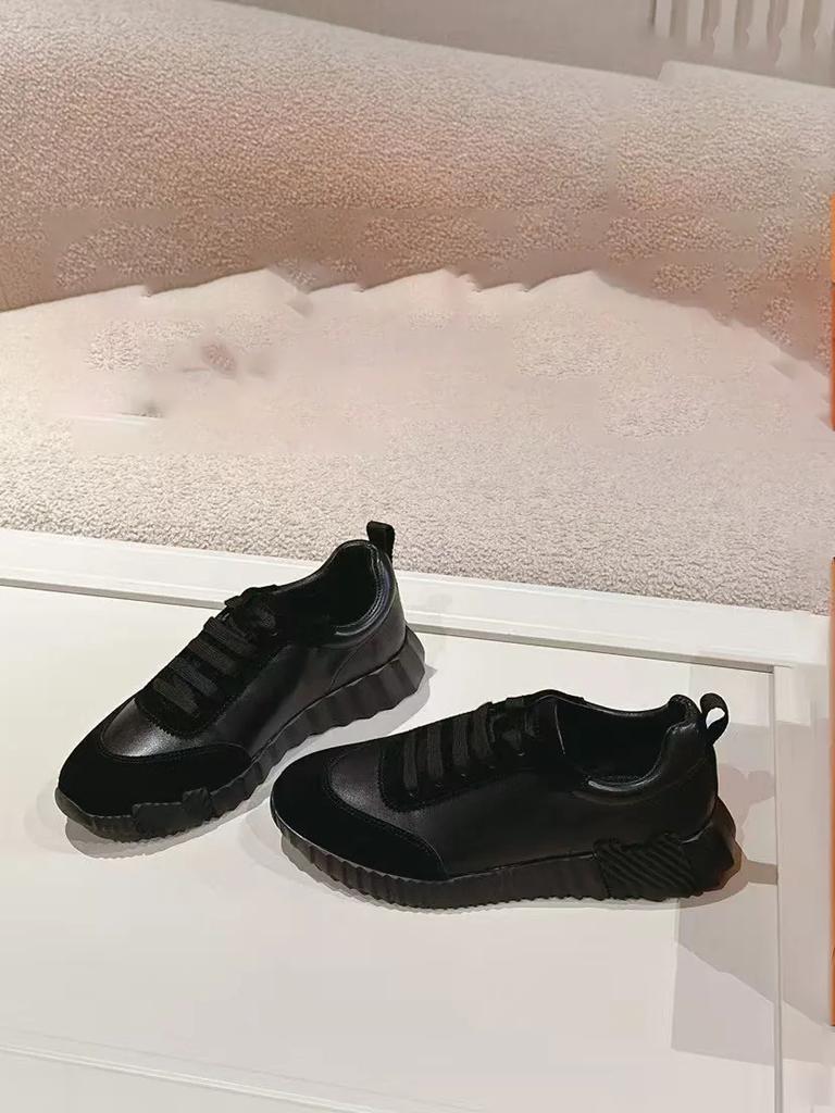 Leather Casual Men's and Women's Shoes with Laces, Mesh Surface, Breathable, Suitable for Running and Exercising, Lightweight