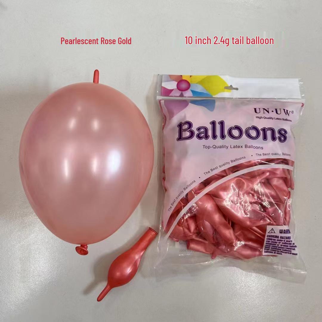 

10 Retro Valentine s Day Matte Latex Color Tail Macaron Balloons Decoration