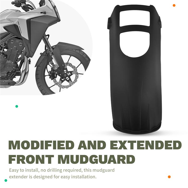 L10A Front Fender Mudguard Extender Extension For Honda NX400 NX500 CB500X   2024 2025 Motorcycle Accessories