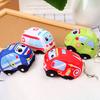 Plüsch Schlüsselanhänger Cartoon Feuerwehrwagen Krankenwagen Polizeiauto Taxi Plüschtier Taschenanhänger Weiche Stofftier Cartoon Puppe Plüsch Schlüsselanhänger Kinderspielzeug Geschenk